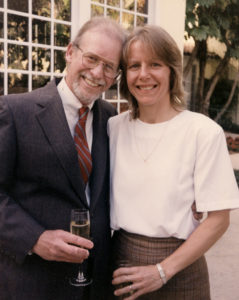 Ronald E. Johnson and wife Nancy at the BC 1997
